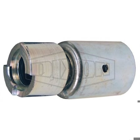 Dixon Dix-Lock N Series Bowes Interchange Quick Disconnect Coupler with Female Head Ferrule, 1/2 in Nomin 4NS4-WF